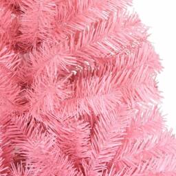 Berkfield Home Christmas Tree with 150 LEDs with Stand Pink 150 cm PVC - thumbnail 9