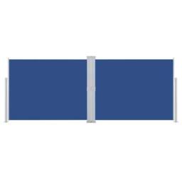 Berkfield Home Retractable Side Awning Blue 140x1000 cm - thumbnail 3