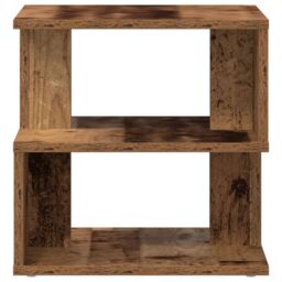 Berkfield Home Side Table Old Wood Wood 40x40x40 cm Storage End Table Square in Brown - Size: 40 x 40 x 40 cm - thumbnail 7