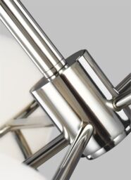 Loops 5 Bulb Chandelier LIght Highly Polished Nickel LED G9 3.5W in Metallics - thumbnail 3