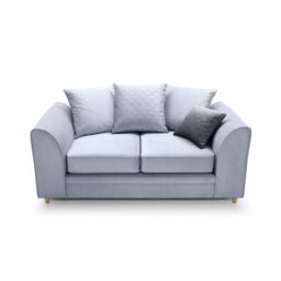 Abakus Direct Chicago Spill-Proof Velvet 2 Seater Sofa in Light Blue - thumbnail 6