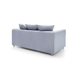 Abakus Direct Chicago Spill-Proof Velvet 2 Seater Sofa in Light Blue - thumbnail 4