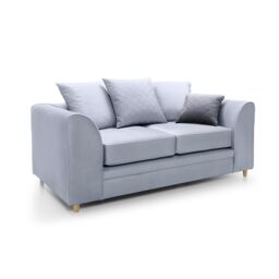Abakus Direct Chicago Spill-Proof Velvet 2 Seater Sofa in Light Blue - thumbnail 3