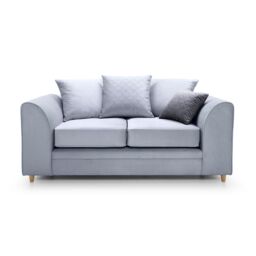Abakus Direct Chicago Spill-Proof Velvet 2 Seater Sofa in Light Blue - thumbnail 2