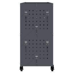 Berkfield Home Tool Trolley with Shelf with Wheel with Storage Manual Anthracite Medium Metal - thumbnail 6