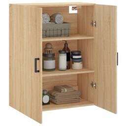 Berkfield Home Wall Mounted Cabinet Sonoma Oak 69.5x34x90 cm in Brown - thumbnail 5