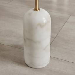 FurnitureboxUK Joceline White Marble Standing Floor Lamp - thumbnail 5
