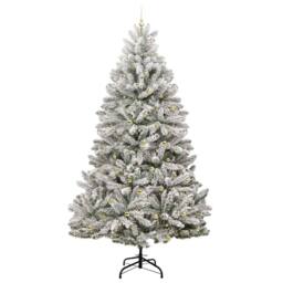 Berkfield Home Artificial Christmas Tree Green & White 270 cm PVC & Metal - thumbnail 4