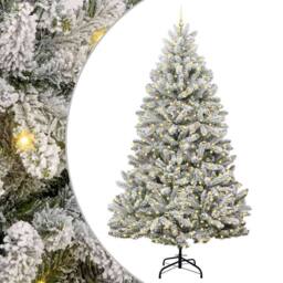 Berkfield Home Artificial Christmas Tree Green & White 270 cm PVC & Metal - thumbnail 2