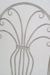 Glamhaus Metal Bistro 3 Piece Set Garden Patio Furniture Antique Grey - thumbnail 6