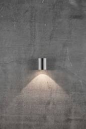 Nordlux Modern Outdoor Wall Light Silver Stainless steel Intergrated LED Weatherproof - Mains Powered, IP44 - thumbnail 7