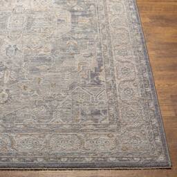 Livabliss Avant Garde - Vintage Grey Blue Beige Traditional Boho Fringe Living Rug in Light Grey - Size: 150 cm x 230 cm - thumbnail 5