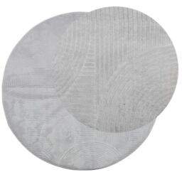 Berkfield Home Rug IZA Short Pile Scandinavian Look Grey √ò 120 cm - Size: Medium - thumbnail 3