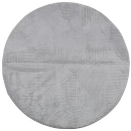 Berkfield Home Rug IZA Short Pile Scandinavian Look Grey √ò 120 cm - Size: Medium - thumbnail 2