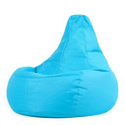 icon Recliner Indoor Outdoor Navy Blue Bean Bag Chair Pack of 2 in Aqua - thumbnail 2