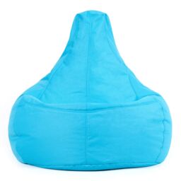 icon Recliner Indoor Outdoor Navy Blue Bean Bag Chair Pack of 2 in Aqua - thumbnail 3