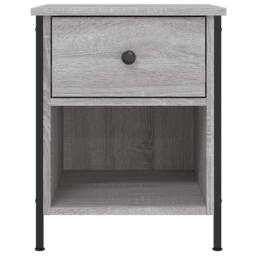 Berkfield Home Durable Bedside Cabinet Grey Sonoma 40x42x50 cm Engineered Wood - Size: 40 x 42 x 50 cm - thumbnail 6