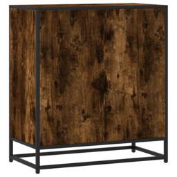 Berkfield Home Sideboard Smoked Oak 68x35x76 cm Engineered Wood in Brown - Size: 68 x 35 x 76 cm - thumbnail 6