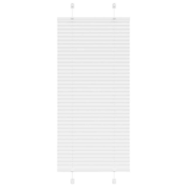 Berkfield Home Pleated Blind White 55x100 cm Fabric Width 54.4 cm Polyester - image 1