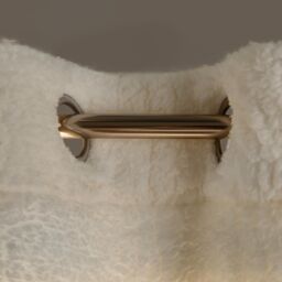 OHS Teddy Fleece Eyelet Curtains Thermal Pair Ready Made Soft Thick Fabric Ring Top in Cream - Size: 168 cm width x 229 cm drop - thumbnail 5