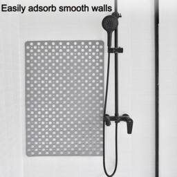 Kelvenix Non-Slip Bath Mat Anti Mould Shower Mats TPE Bathroom in Grey - thumbnail 5