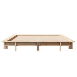 Berkfield Home Bed Frame without Mattress 120x190 cm Small Double Solid Wood Pine in Brown - thumbnail 4