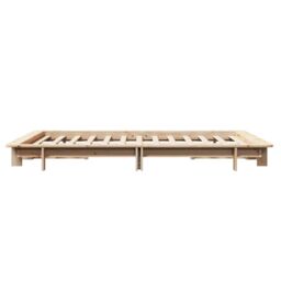 Berkfield Home Bed Frame without Mattress 120x190 cm Small Double Solid Wood Pine in Brown - thumbnail 5