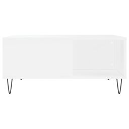 Berkfield Home Coffee Table White 80x80x36.5 cm Engineered Wood - thumbnail 4