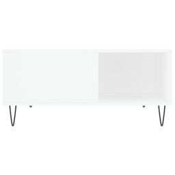 Berkfield Home Coffee Table White 80x80x36.5 cm Engineered Wood - thumbnail 5