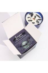 KDMD Scorpio Zodiac Crystal Candle & Gemstone Bracelet Set in Blue - thumbnail 3