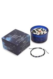 KDMD Scorpio Zodiac Crystal Candle & Gemstone Bracelet Set in Blue - thumbnail 2