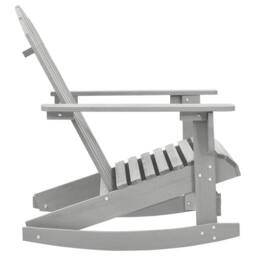 Berkfield Home Garden Rocking Chair Wood Grey