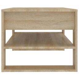 Berkfield Home Coffee Table Sonoma Oak 102x55x45 cm Engineered Wood in Brown - Size: 102 x 55 x 45 cm - thumbnail 4