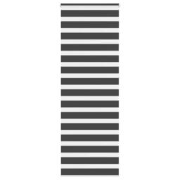 Berkfield Home Elegant Zebra Blind Black 80x230 cm Fabric Width 75.9 cm Polyester - thumbnail 2
