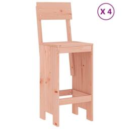 Berkfield Home 5 Piece Garden Bar Set Solid Wood Douglas in Natural - thumbnail 3