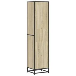 Berkfield Home Book Cabinet Sonoma Oak 40x35x170.5 cm Engineered Wood in Light Tan - thumbnail 6