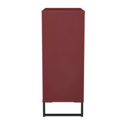 Ready Assembled 2 U Fuji 5 Drawer Chest (Ready Assembled) in Dark Red - thumbnail 3