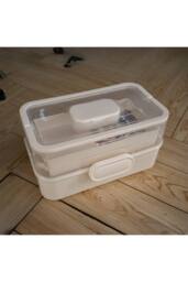 Living and Home 3 Layers Multifuntional Accessories Storage Box in White - thumbnail 1