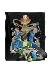 Avatar: The Last Airbender Avatar The Last Airbender Team Elements Silky Touch Super Soft Throw Blanket 152 X 127 cm in White - thumbnail 2