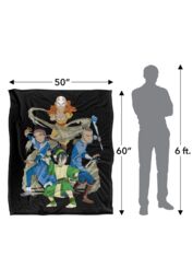 Avatar: The Last Airbender Avatar The Last Airbender Team Elements Silky Touch Super Soft Throw Blanket 152 X 127 cm in White - thumbnail 5