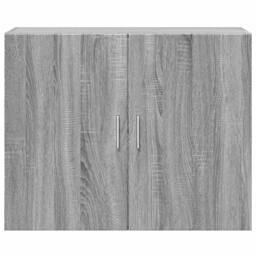 Berkfield Home Wall Cabinet Grey Sonoma 80x42.5x64 cm Engineered Wood - thumbnail 4