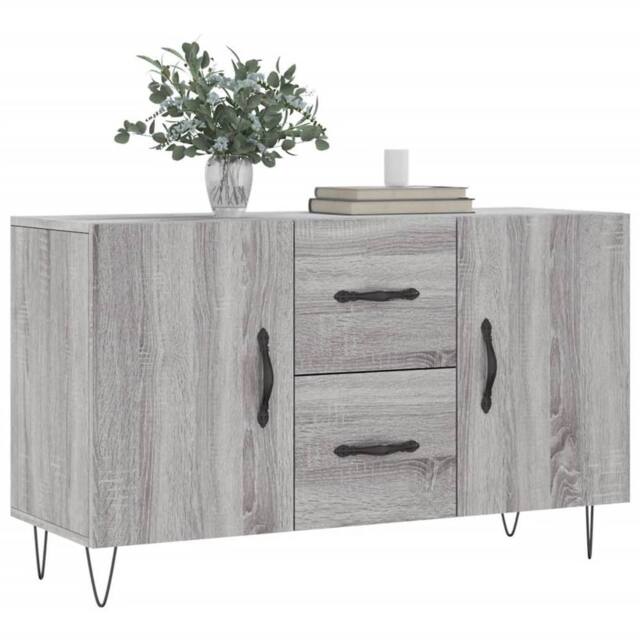 Berkfield Home Sideboard Grey Sonoma 100x36x60 cm Engineered Wood - Size: 100 x 36 x 60 cm - image 1