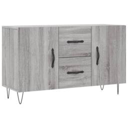 Berkfield Home Sideboard Grey Sonoma 100x36x60 cm Engineered Wood - Size: 100 x 36 x 60 cm - thumbnail 3