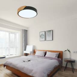 Pheashine Modern Round LED Ceiling Light, 24W, Black, 6500K Cold White (32cm) in Black - thumbnail 6