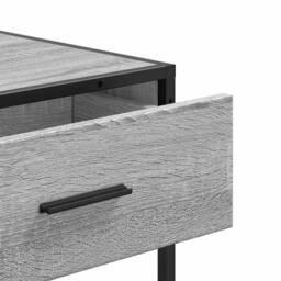 Berkfield Home Decorative Console Table Grey Sonoma 90x35x80 cm Engineered Wood - Size: 90 x 35 x 80 cm - thumbnail 8