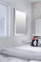 MirrorOutlet New Modern Bright White layered Wall Mirror 3ft6X2ft6 1060X756mm - Size: 1 Pack - thumbnail 1