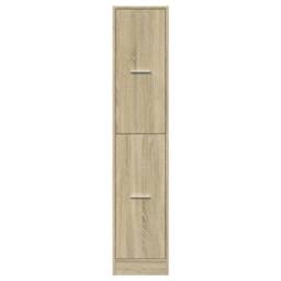 Berkfield Home Apothecary Cabinet Sonoma Oak 30x41x144.5 cm Engineered Wood in Light Tan - thumbnail 5