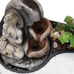 Living and Home Buddha Zen Tabletop Water Fountain in Natural - thumbnail 9