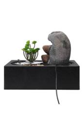 Living and Home Buddha Zen Tabletop Water Fountain in Natural - thumbnail 3