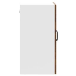 Berkfield Home Kitchen Wall Cabinet Kalmar Smoked Oak Engineered Wood in Brown - thumbnail 5